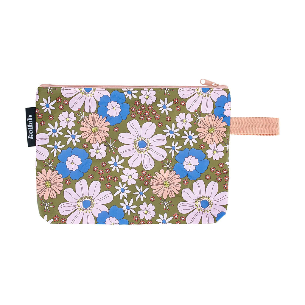 Clutch Bag Blue Flowers - Kollab USA