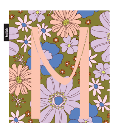 Cooler Bag Blue Flowers - Kollab USA