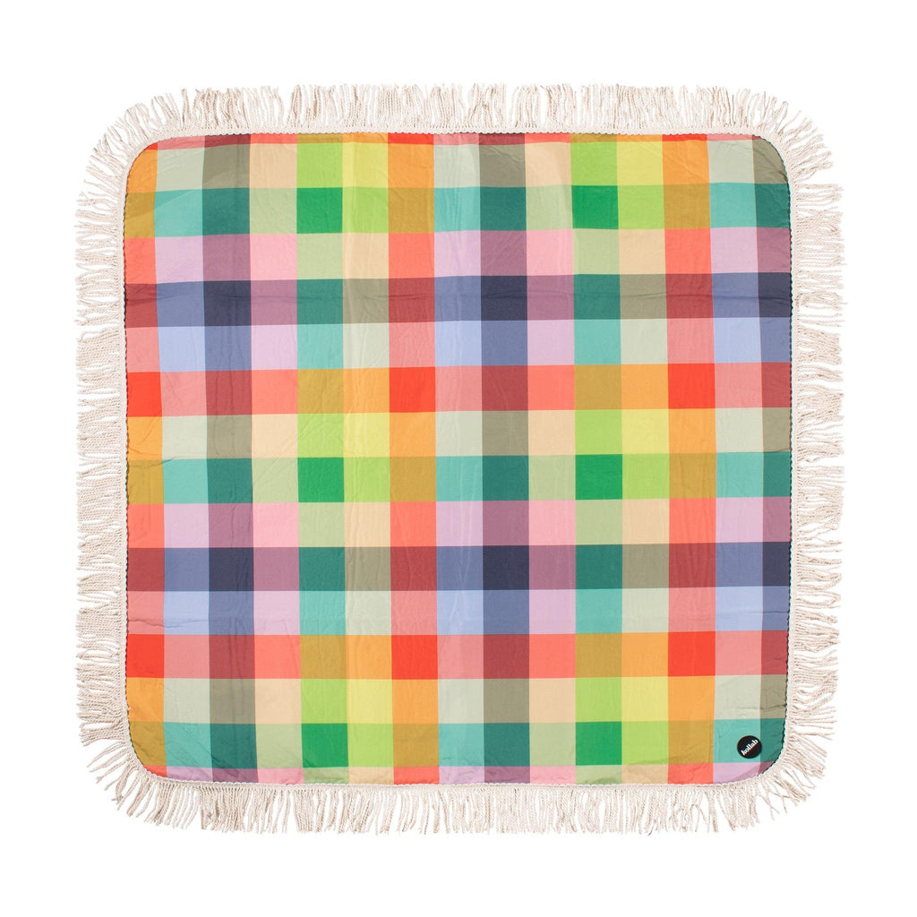 Fringed Medium Picnic Mat Sage x Clare & Kollab Aida - Kollab USA