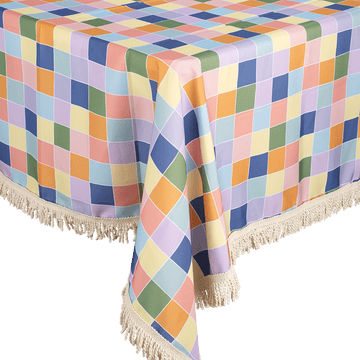 Fringed Tablecloth Checkers - Kollab USA