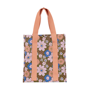 Market Bag Blue Flowers - Kollab USA