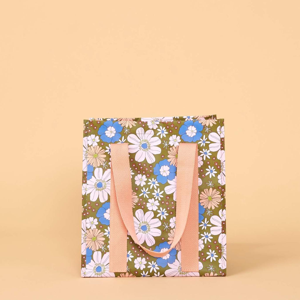 Market Bag Blue Flowers - Kollab USA