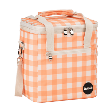 Mini Cooler Apricot Check - Kollab USA