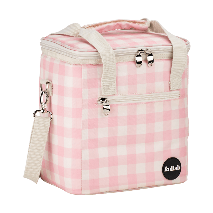 Mini Cooler Candy Pink Check - Kollab USA