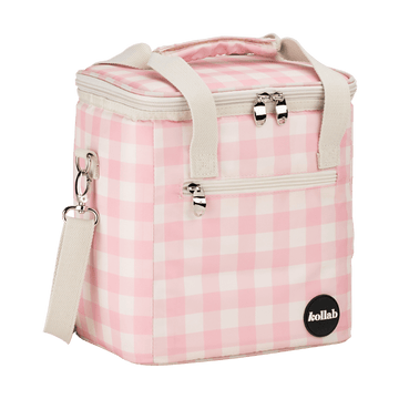 Mini Cooler Candy Pink Check - Kollab USA