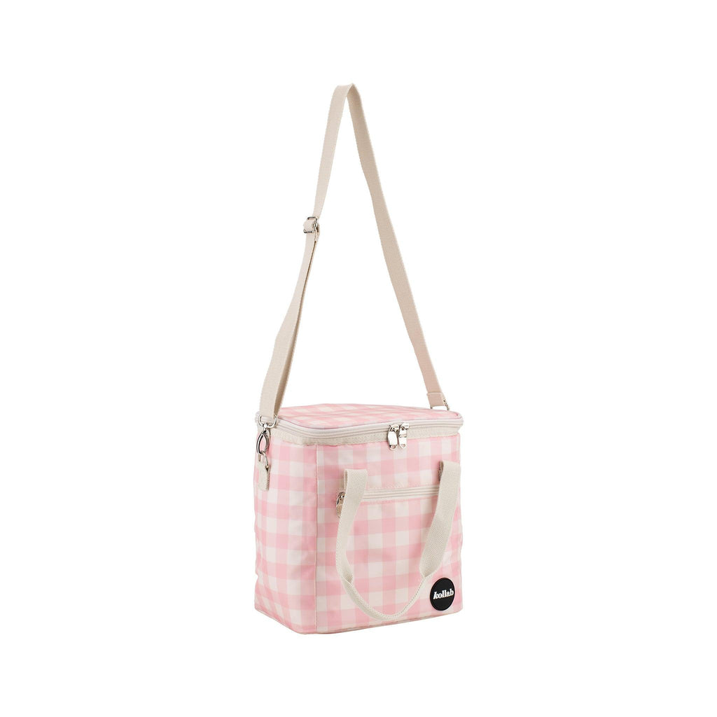 Mini Cooler Candy Pink Check - Kollab USA