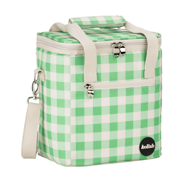 Mini Cooler Kelly Green Check - Kollab USA