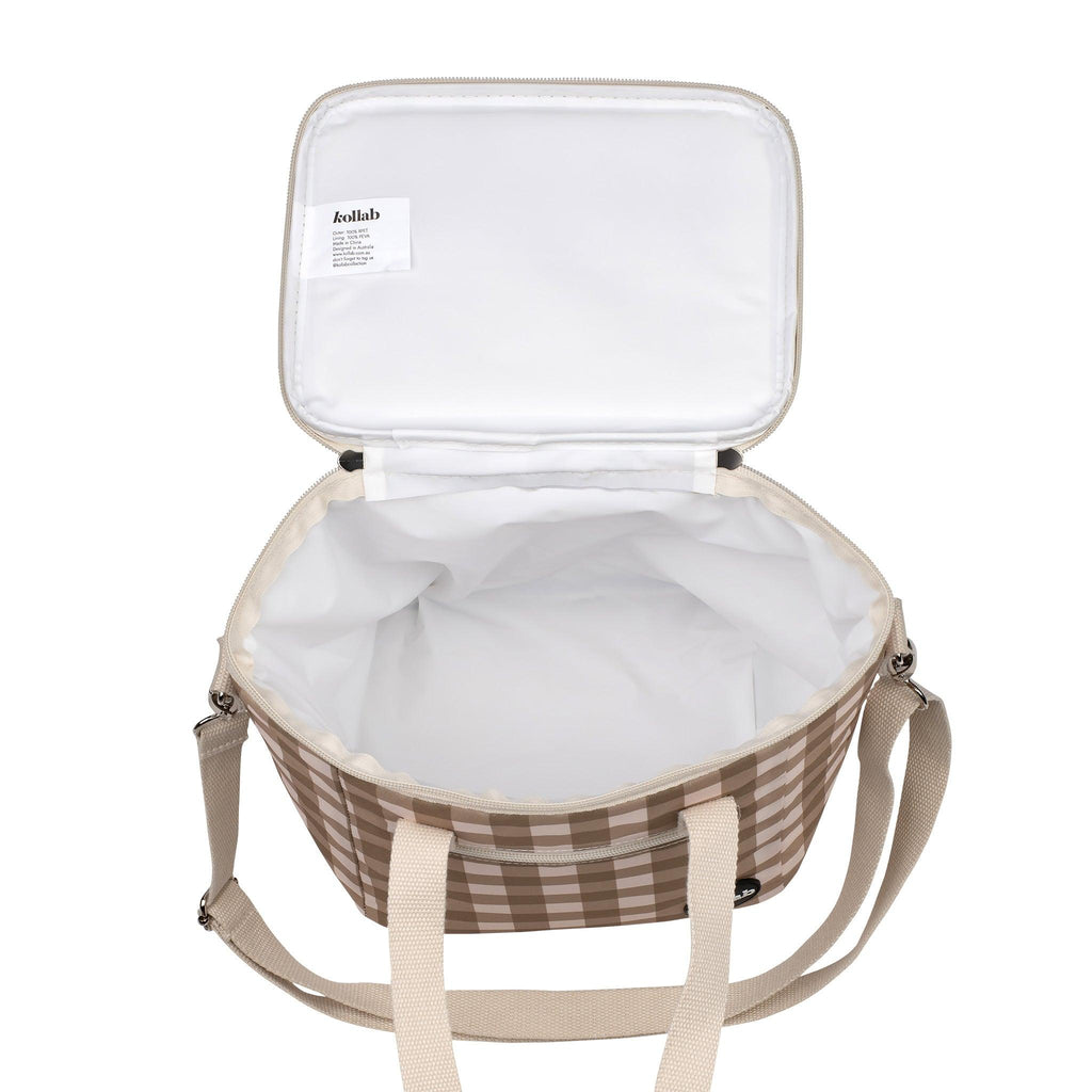 Mini Cooler Olive Check - Kollab USA