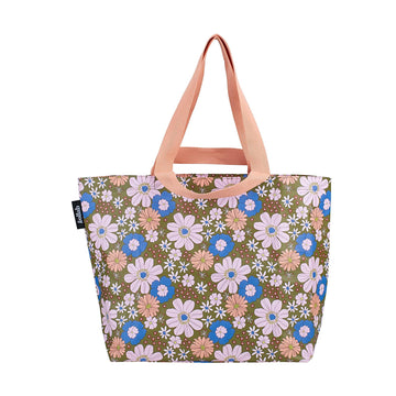 Shopper Tote Blue Flowers - Kollab USA