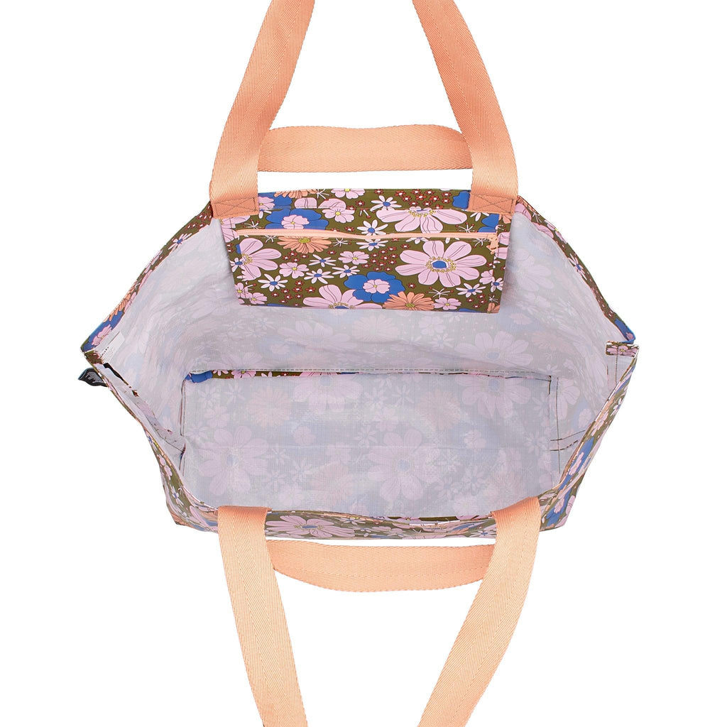 Shopper Tote Blue Flowers - Kollab USA