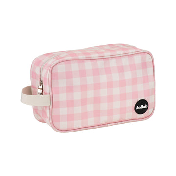 Travel Bag Candy Pink Check - Kollab USA