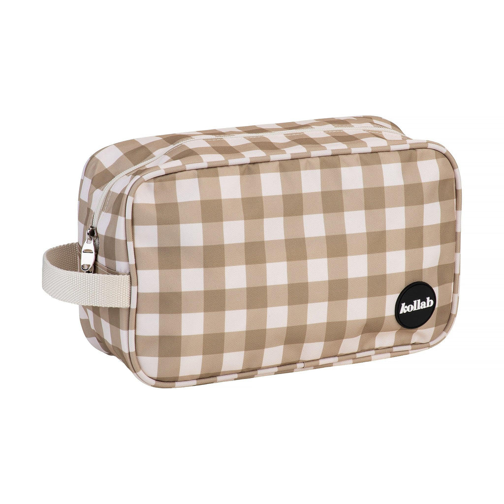 Travel Bag Olive Check - Kollab USA