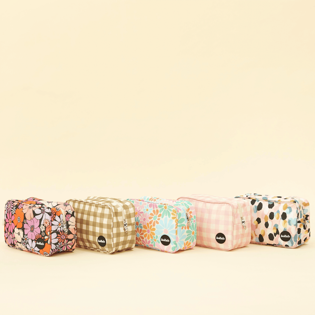 Travel Bag Olive Check - Kollab USA