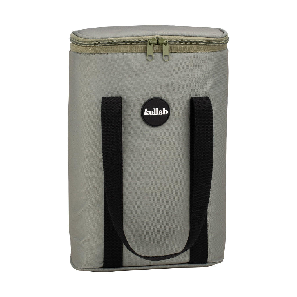 Wine Cooler Bag Khaki Black - Kollab USA